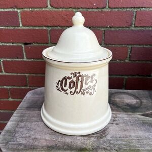 Vintage Pfaltzgraff Village Coffee Canister with Lid